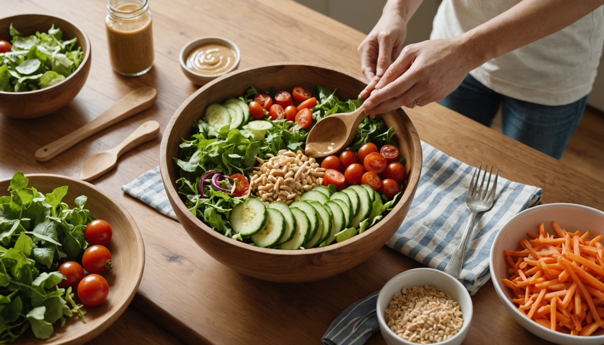 sauce salade beurre de cacahuète