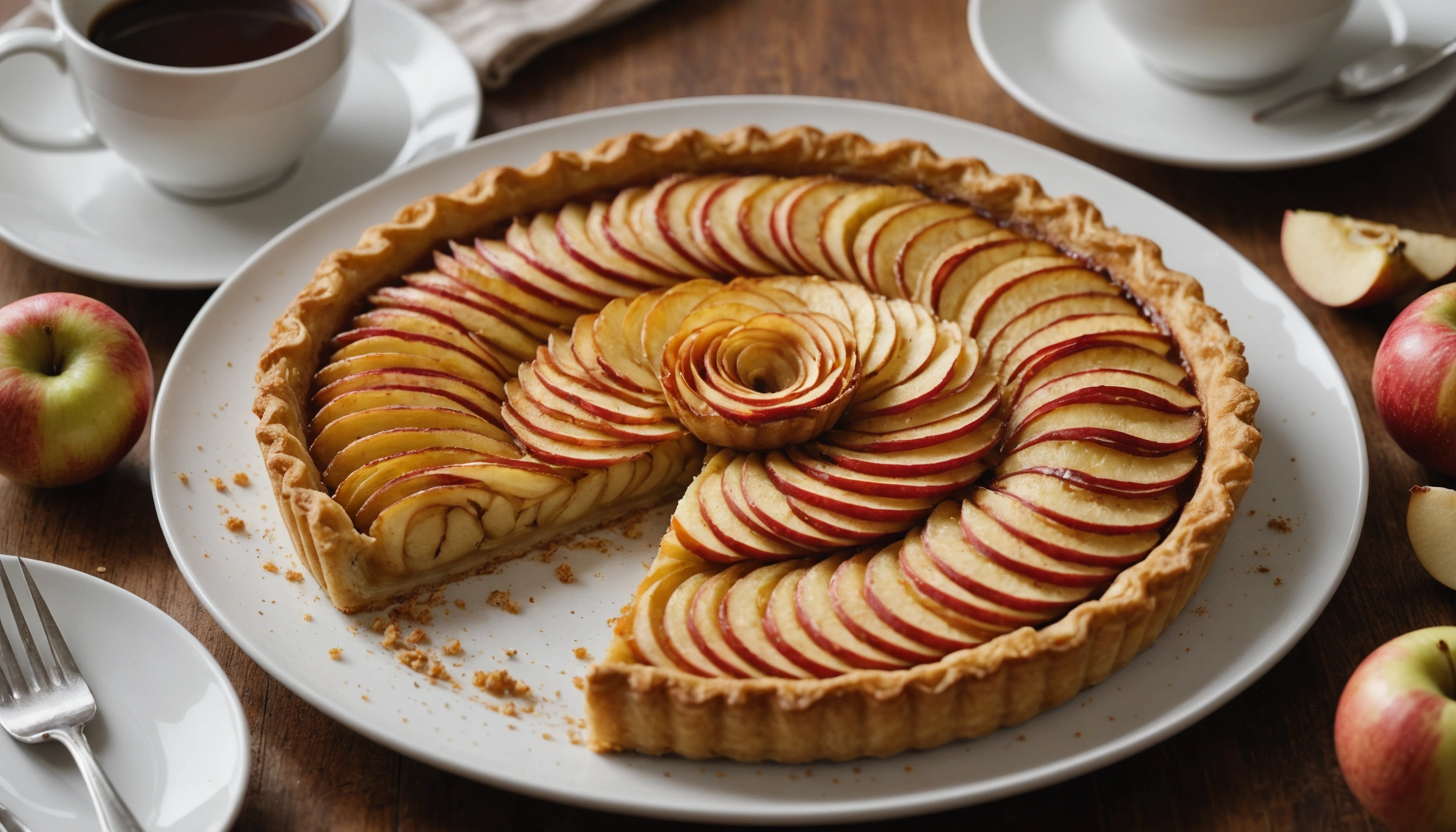 tarte aux pommes healthy