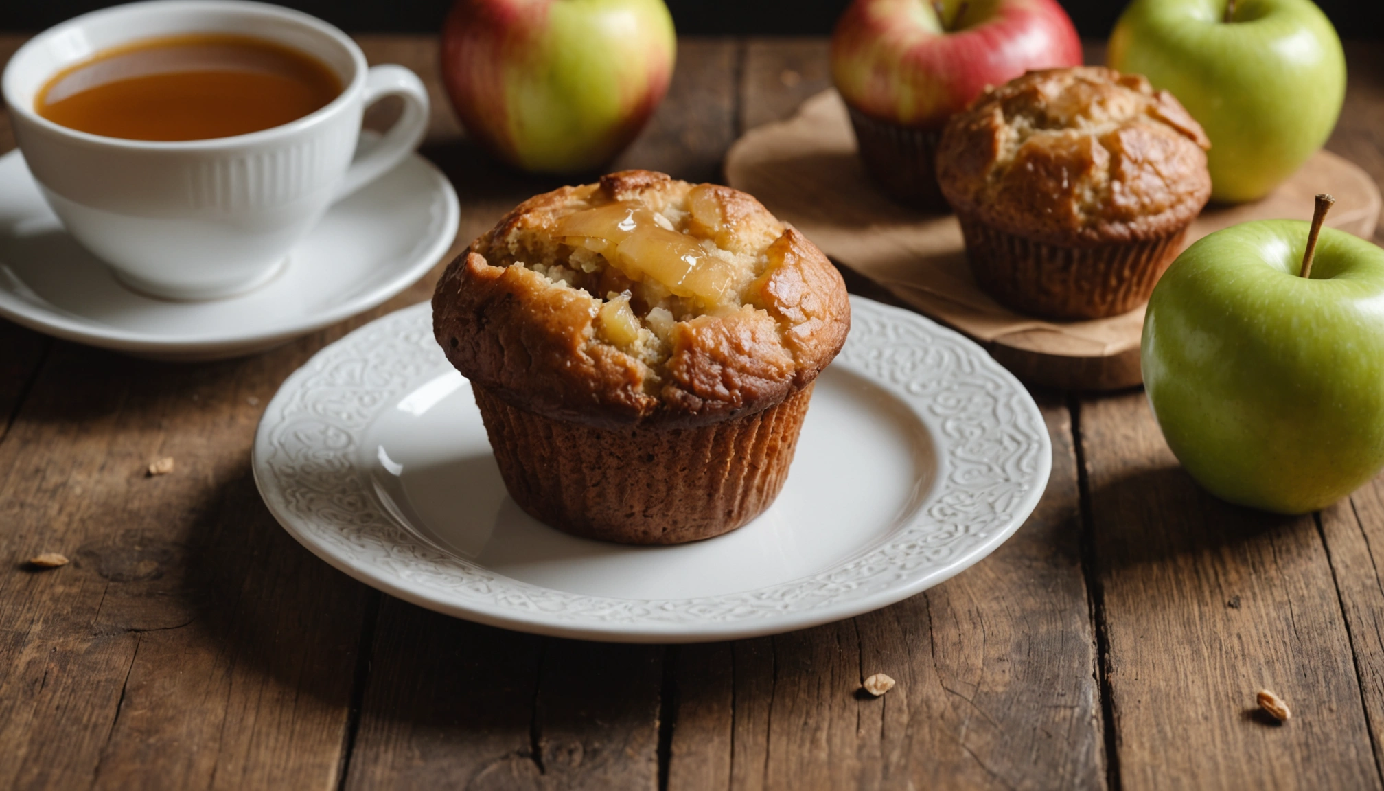 muffin à la compote de pomme